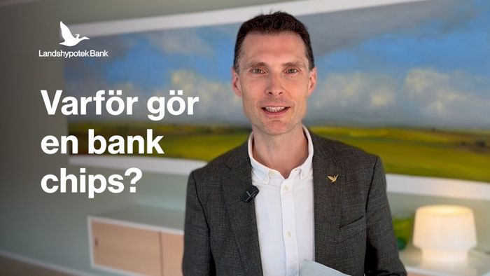 Landshypoteks vd Johan Ericson berättar om Landshypoteks chips